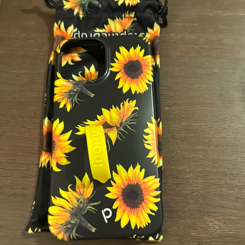 Sunflowers IPhone 13 Pro Max righty loopy case